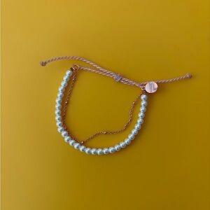 Pura Vida White Pearl and Rose Gold Bracelet